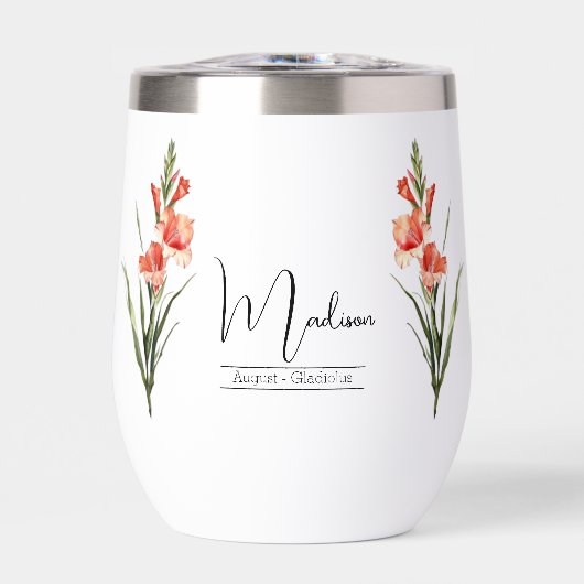 Geboorte Maand Bloem August Gladiolus (Voorkant)