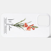 Geboorte Maand Bloem August Gladiolus Case-Mate iPhone Case (Achterkant (horizontaal))