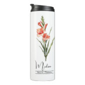 Geboorte Maand Bloem August Gladiolus Thermosbeker (Geroteerd rechts)