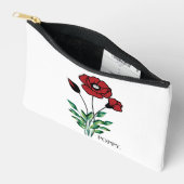 Geboorte Maand Bloem Augustus Poppy Etui (Open)