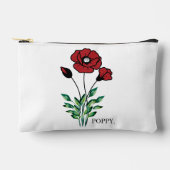 Geboorte Maand Bloem Augustus Poppy Etui (Voorkant)