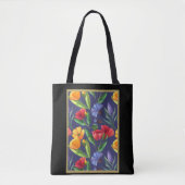Geboorte Maand Bloem Augustus Poppy Tote Bag (Voorkant)