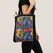 Geboorte Maand Bloem Augustus Poppy Tote Bag (Dichtbij)