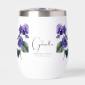 Geboorte Maand Bloem Februari Violet (Voorkant)