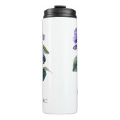 Geboorte Maand Bloem Februari Violet Thermosbeker (Voorkant)