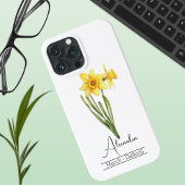Geboorte Maand Bloem Maart Daffodil Acryl Case-Mate iPhone Case