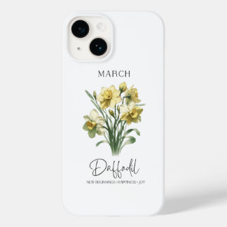 Geboorte Maand Bloem Maart narcis Case-Mate iPhone 14 Hoesje