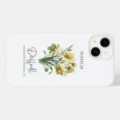 Geboorte Maand Bloem Maart narcis Case-Mate iPhone Case (Achterkant (horizontaal))