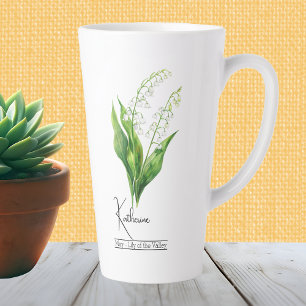 Geboorte Maand Bloem mei Lelie van de vallei Latte Mok
