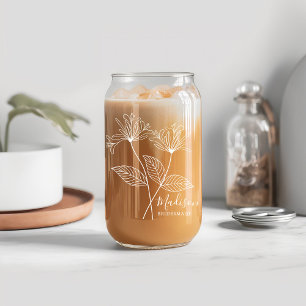 Geboorte Maand Bloemen Juni kamperfoelie Bruidsmei Blikvorm Glas