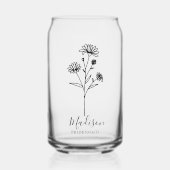 Geboorte Maand Bloemen September Aster bruidsmeisj Blikvorm Glas (Voorkant)