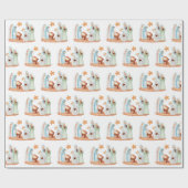 Geboorte Maria Jozef Jesus 3 Wijze Mannen Kerst Cadeaupapier (Vlak)