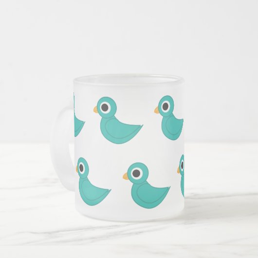 geboorte matglas koffiemok (Voorkant links)