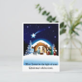 Geboorte met het Briefkaart van de Heilige Familie (Staand voorkant)