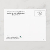 Geboorte met het Briefkaart van de Heilige Familie (Achterkant)