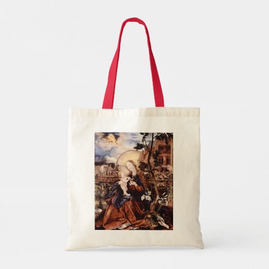 GEBOORTE MET WITTE RIJSEL, MAGIE VAN KERSTMIS TOTE BAG (Achterkant)