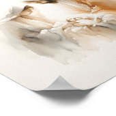 Geboorte - Minimalistische moderne Waterverf Poster (Hoek)