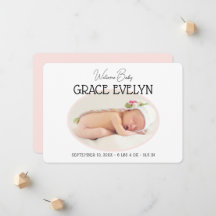 Geboorte Nieuwe Baby Eenvoudige Foto Flat