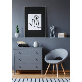 Geboorte: oude Amerikaanse Petroglyph Poster