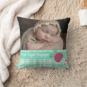 Geboorte pasgeboren gift lieveheersbeestje aqua gr kussen (Deken)