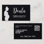 Geboorte & Postpartum Doula Custom QR Visitekaartje (Voorkant / Achterkant)