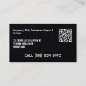 Geboorte & Postpartum Doula Custom QR Visitekaartje (Achterkant)