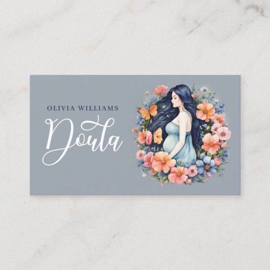 Geboorte & postpartum Doula foto QR-code Visitekaartje (Voorkant)