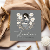 Geboorte & postpartum Doula QR-code Vierkante Visitekaartje