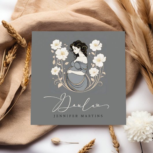 Geboorte & postpartum Doula QR-code Vierkante Visitekaartje