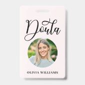 Geboorte & postpartum foto Doula Badge (Front)