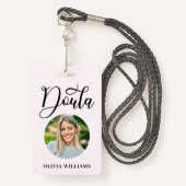 Geboorte & postpartum foto Doula Badge (Voorkant met draagriem)