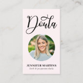 Geboorte & postpartum foto Doula Visitekaartje (Voorkant)