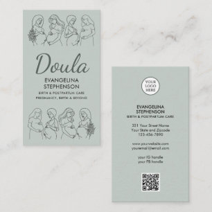 Geboorte Postpartum Lijnkunst Verloskundige Doula Visitekaartje