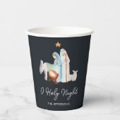 Geboorte religieuze kerst papieren bekers (Voorkant)