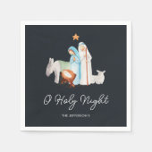 Geboorte religieuze kerst servet (Voorkant)