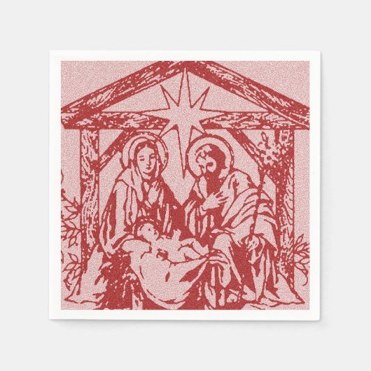 Geboorte rode omtrek_edited-1 Servetten (Voorkant)