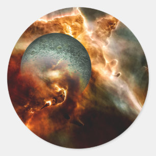 geboorte ronde sticker