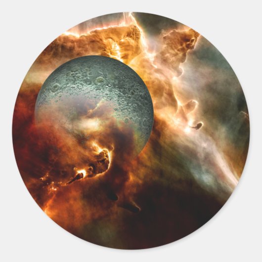 geboorte ronde sticker (Voorkant)