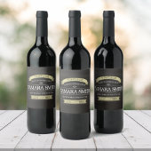  geboorte Rustic Stylish Modern Wijn Etiket