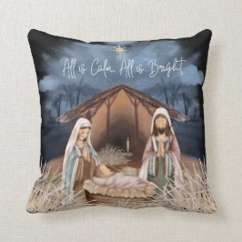 Geboorte Scène Alles is rustig, alles is heldere t Kussen