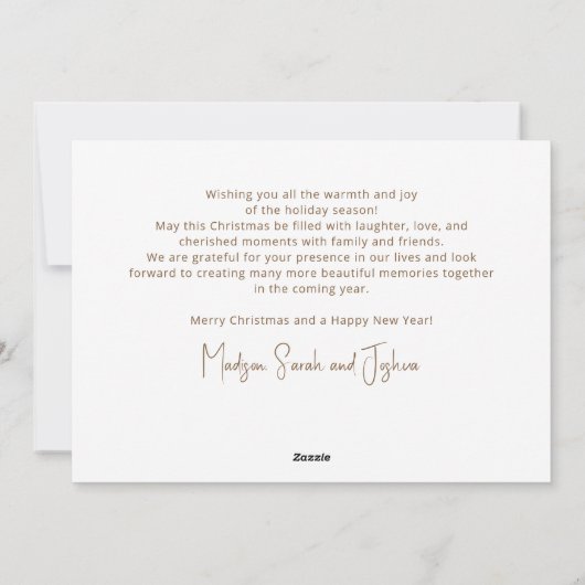 Geboorte Scène Baby Jesus Christ Feestdagenkaart (Achterkant)