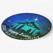 Geboorte Scène - Gelukkig Pasen | Papieren Bordje (Gekanteld)