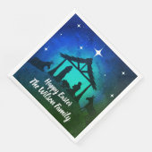 Geboorte Scène - Gelukkig Pasen | Servet (Hoek)