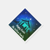 Geboorte Scène - Gelukkig Pasen | Servet (Hoek)