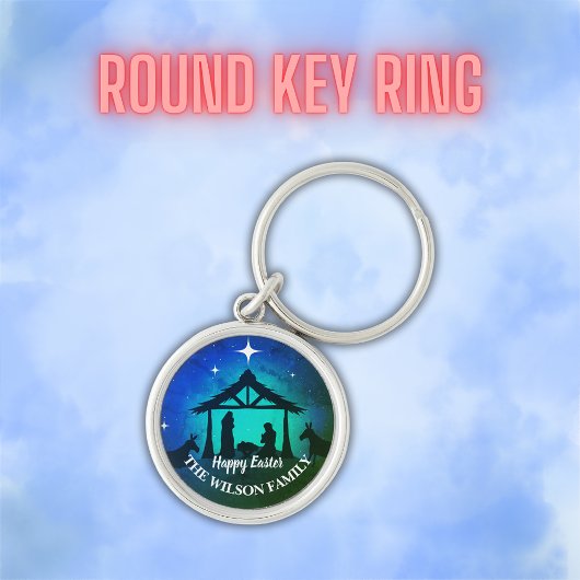 Geboorte Scène - Gelukkig Pasen | Sleutelhanger