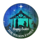 Geboorte Scène - Gelukkig Pasen | Snijplank (Voorkant)