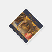 Geboorte Scène in Gouden Glorie aan God Servet (Hoek)