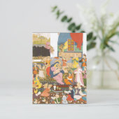 Geboorte scène in Indiase stijl Briefkaart (Staand voorkant)