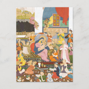 Geboorte scène in Indiase stijl Briefkaart