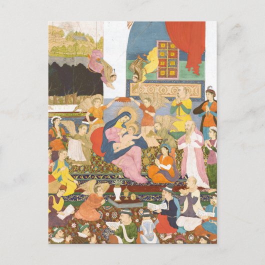 Geboorte scène in Indiase stijl Briefkaart (Voorkant)